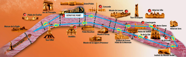 Bateaux mouche map - explanation